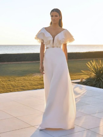 Pronovias #Ceres Dress only #0 Light Peach thumbnail