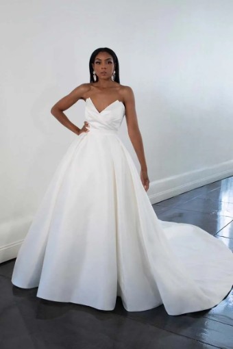 Martina Liana #1557 with skirt #0 Ivory thumbnail