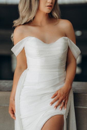 Stella York Plus Size #7815 with overskirt #4 Ivory thumbnail
