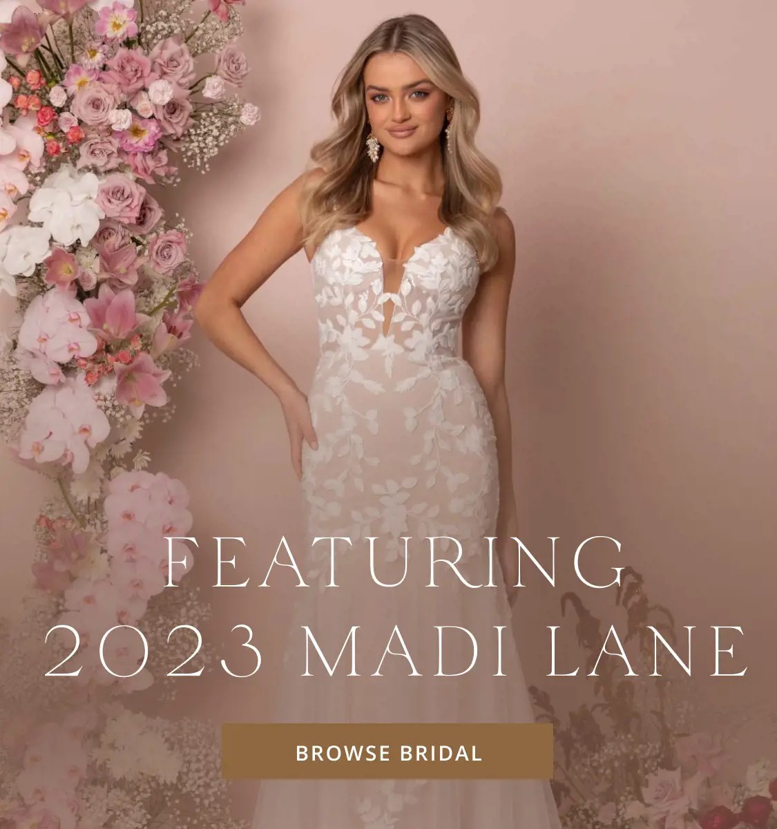 "Madi Lane Spring 2023" banner for mobile