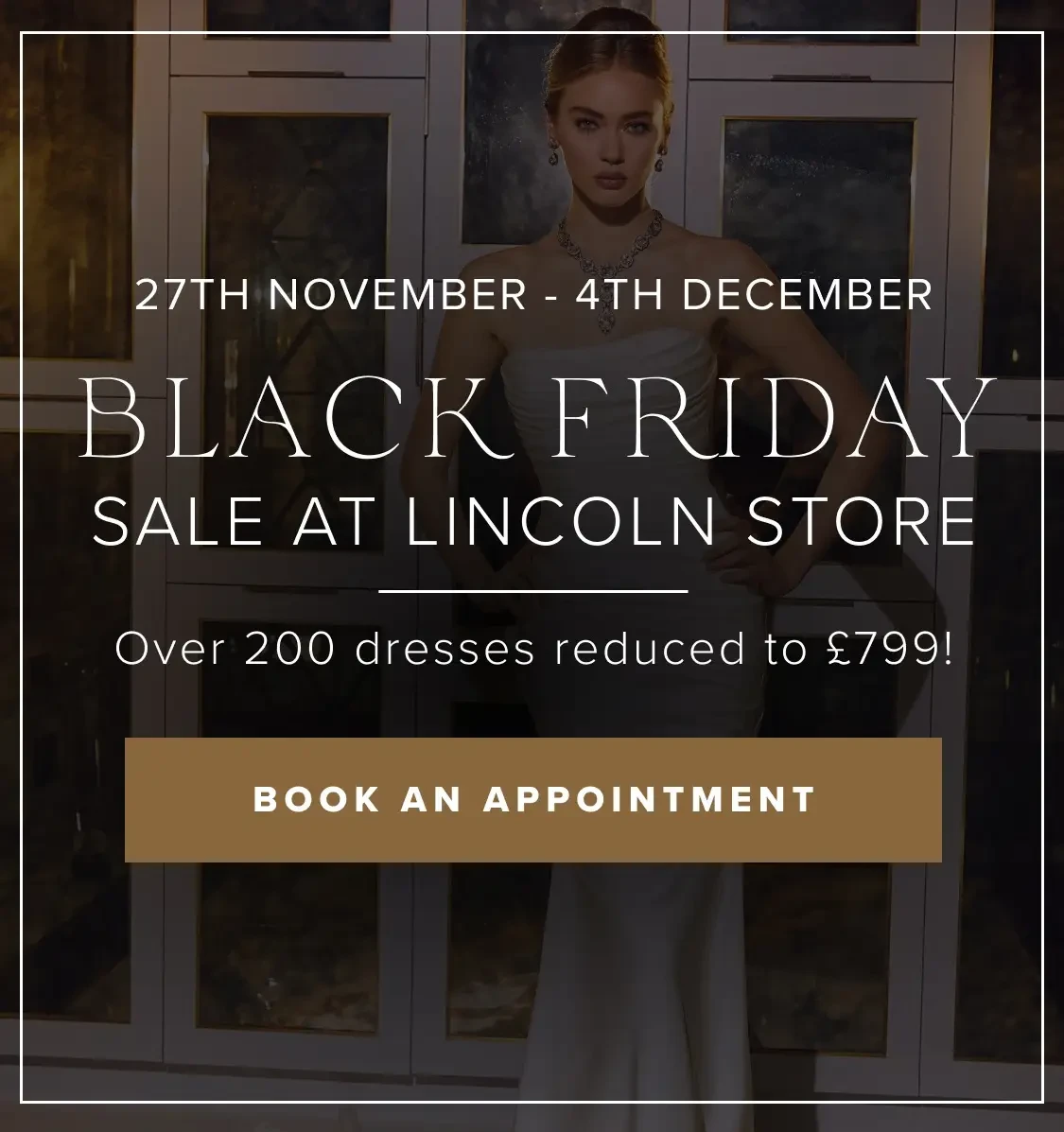 Black Friday Sample Sale Banner for Mobile