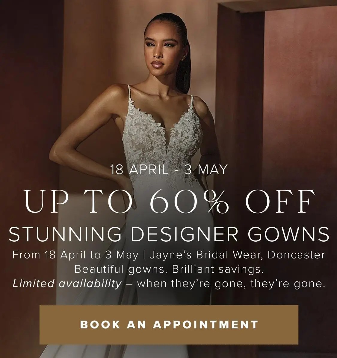 Up to 60% Off Stunning Designer Gowns Mobile